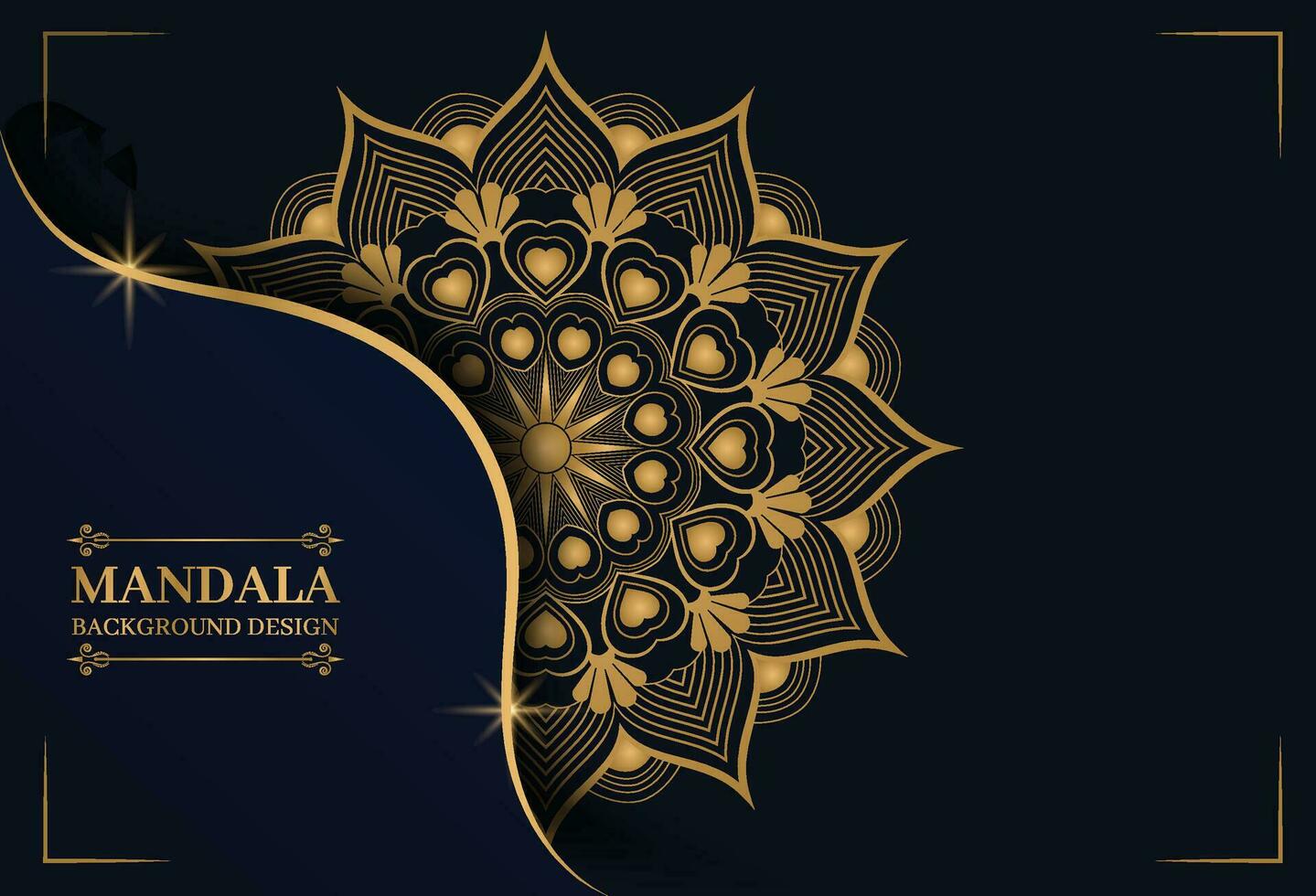 fundo de mandala de luxo com padrão árabe dourado estilo oriental islâmico. mandala decorativa do estilo ramadan. mandala para impressão, cartaz, capa, folheto, panfleto, banner vetor