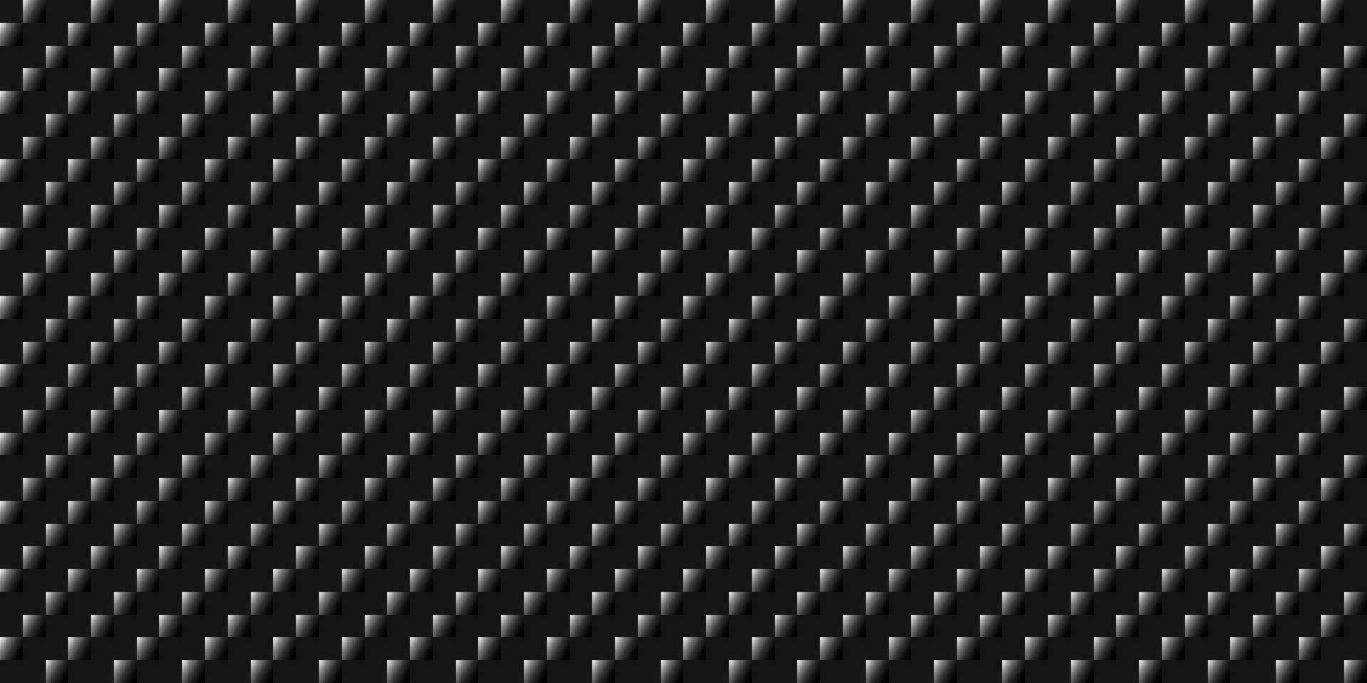 Sombrio Preto geométrico rede carbono fibra fundo moderno Sombrio desatado textura pixel diagonal linhas vetor