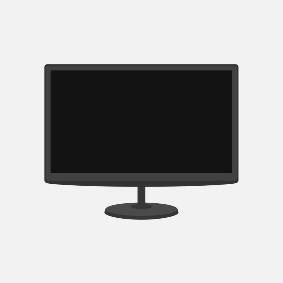 computador exibição isolado em branco fundo tela computador monitor vetor