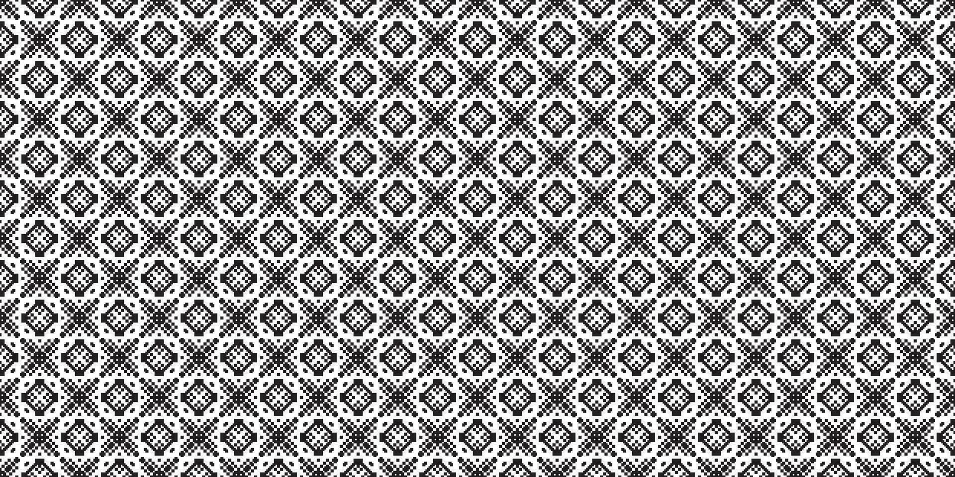 monocromático geométrico rede pixel arte fundo moderno Preto e branco abstrato mosaico textura vetor