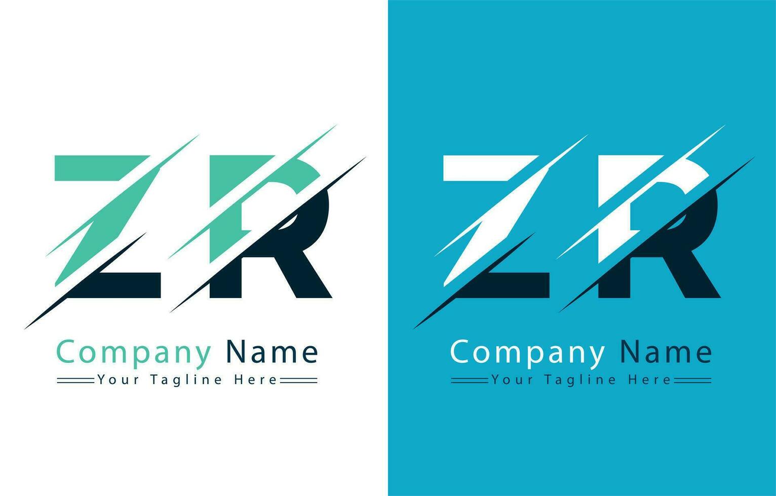 zr carta logotipo vetor Projeto modelo elementos