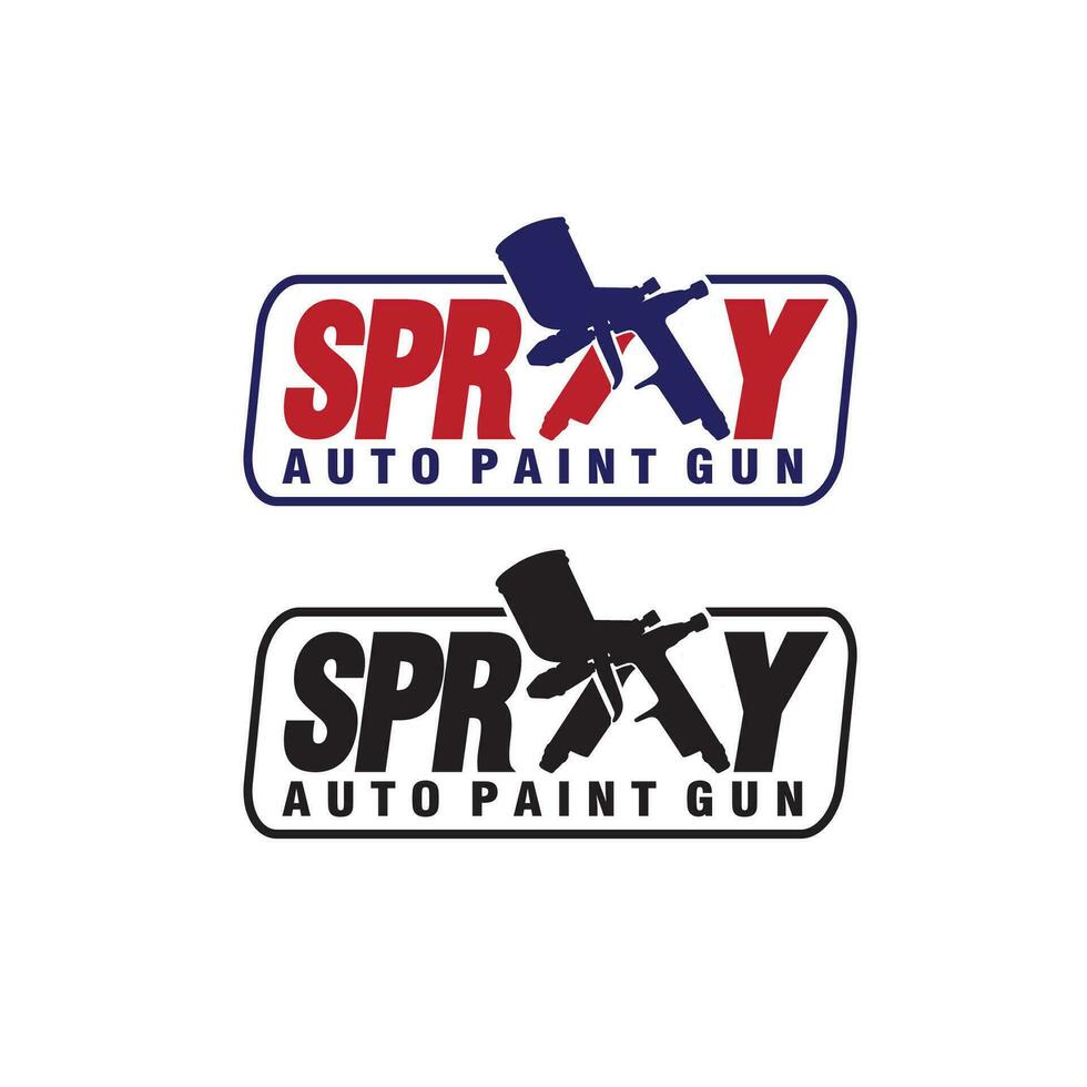 spray arma de fogo pintura logotipo Projeto modelo ilustração vetor