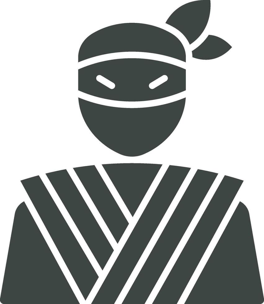 ninja ícone vetor imagem. adequado para Móvel aplicativos, rede apps e impressão meios de comunicação.