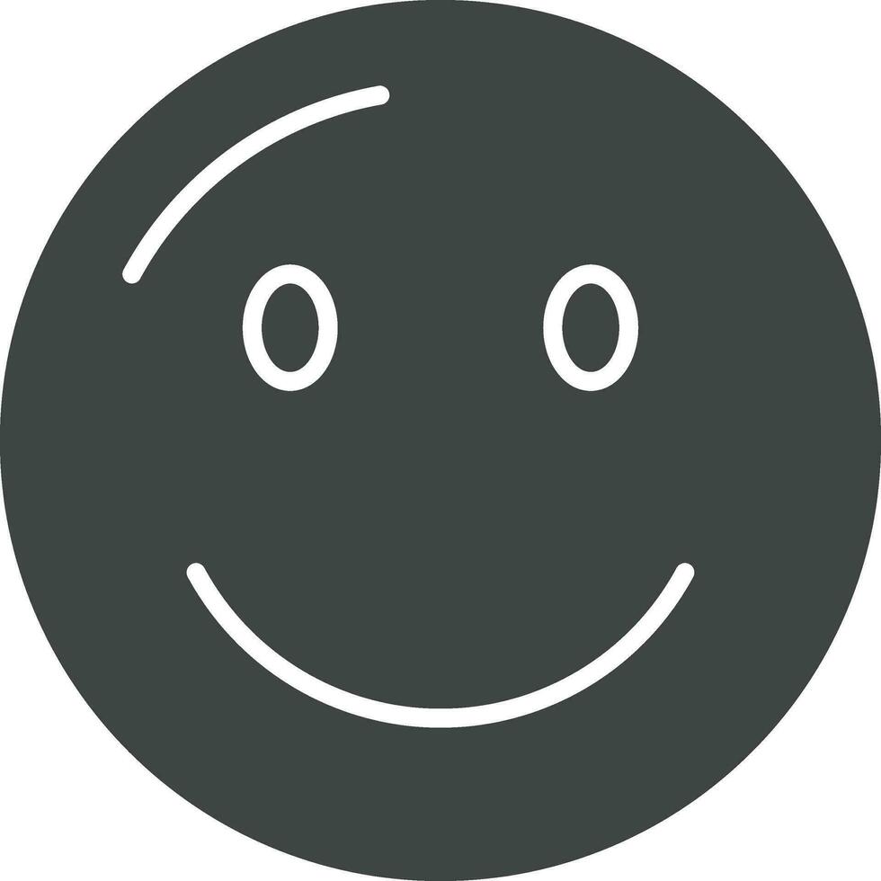 levemente sorridente face ícone vetor imagem. adequado para Móvel aplicativos, rede apps e impressão meios de comunicação.