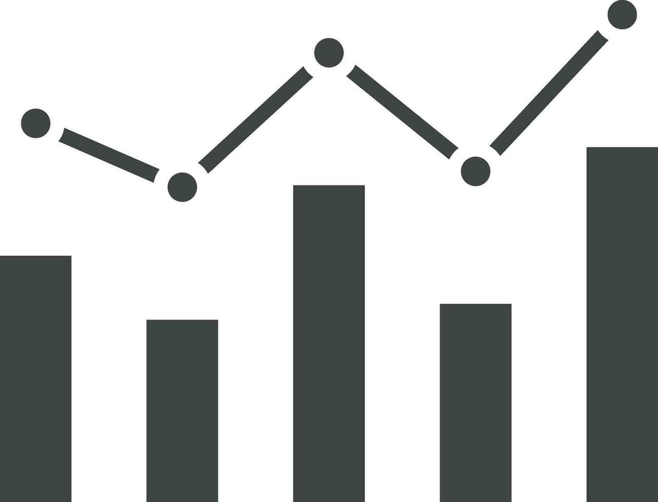 estatístico gráfico ícone vetor imagem. adequado para Móvel aplicativos, rede apps e impressão meios de comunicação.