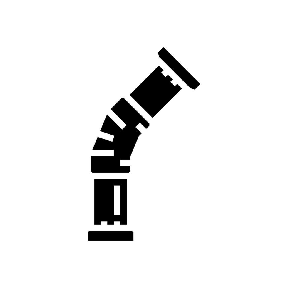 combustível gasoduto glifo ícone vetor ilustração