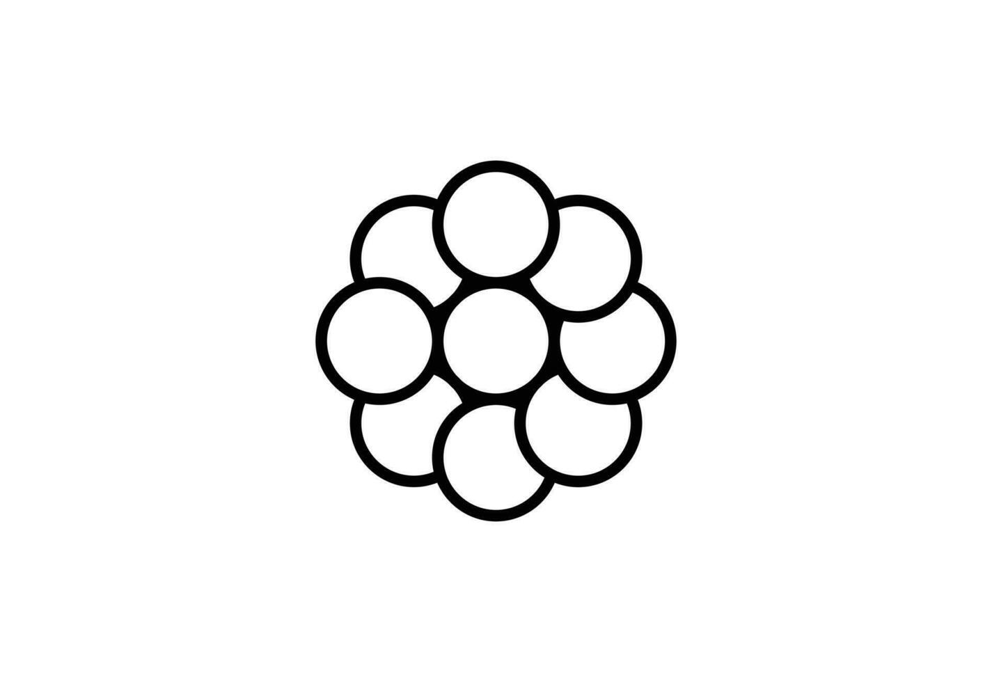 criativo único forma logotipo símbolo, vetor ilustração