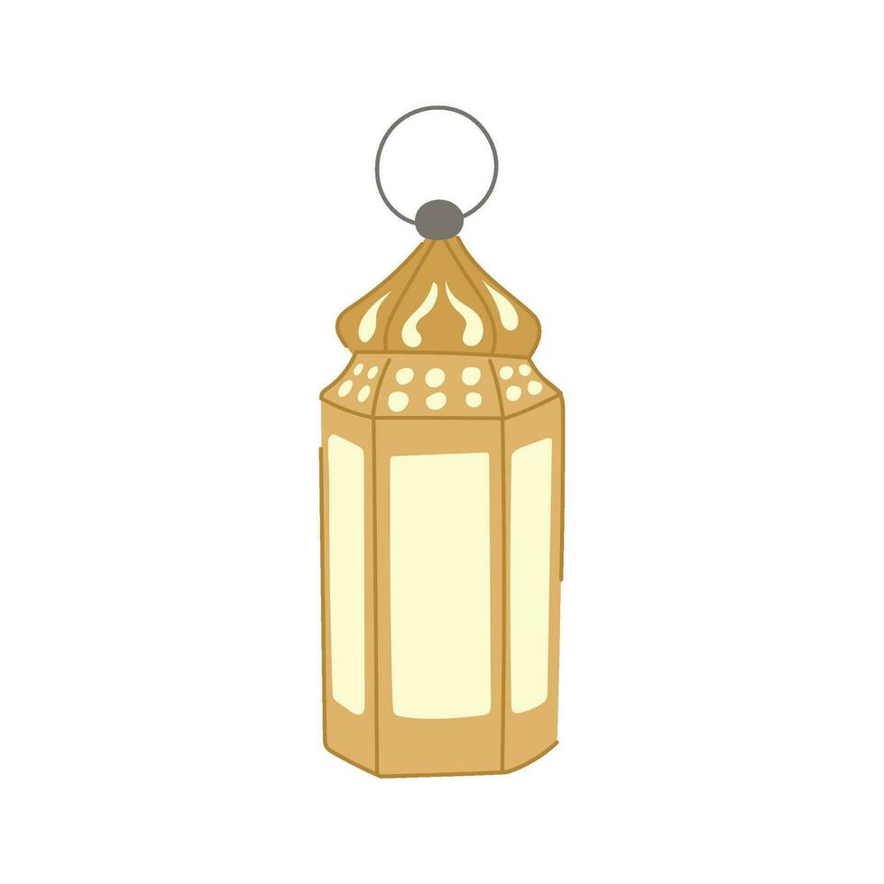eid árabe lanterna desenho animado vetor ilustração