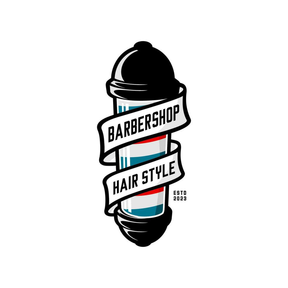 barbearia logotipo vetor em branco fundo