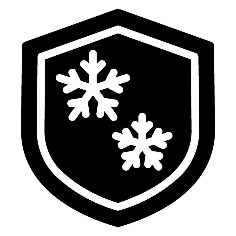 ícone de glifo de escudo vetor