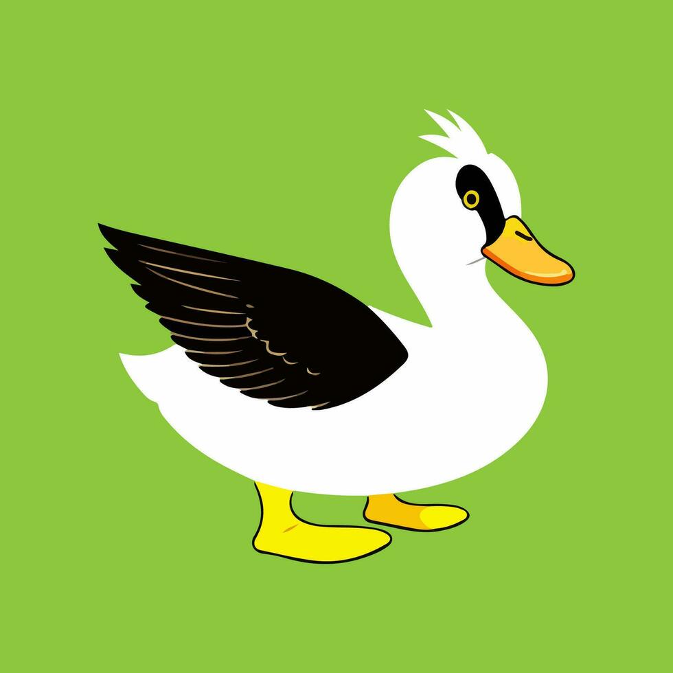 Pato vetor estoque ilustrações, desenhos animados do uma Pato realeza