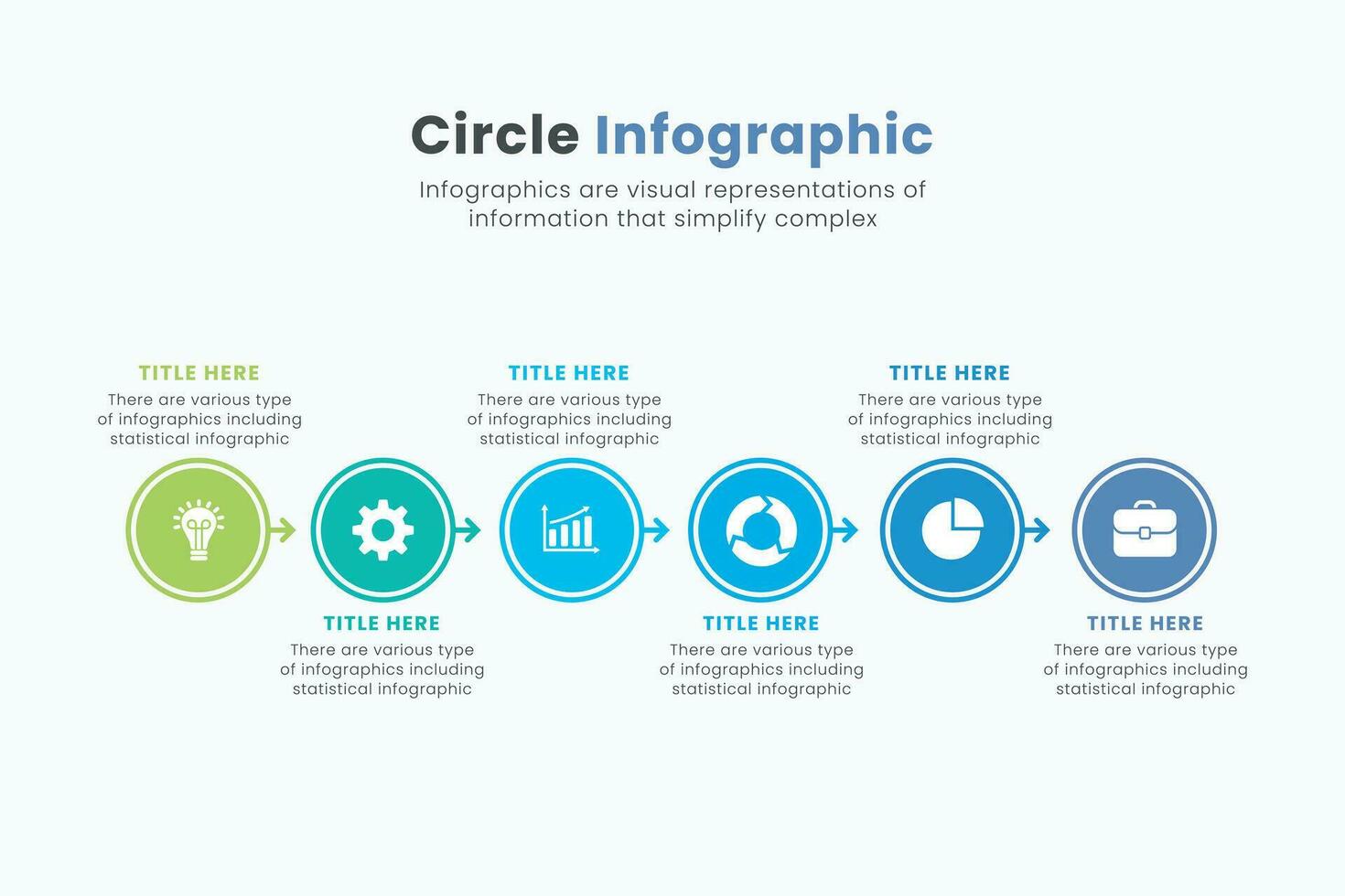 mínimo o negócio vetor círculo gráfico infográfico modelos para apresentações, anúncio, layouts, e anual relatórios o negócio conceito com 6 opções.