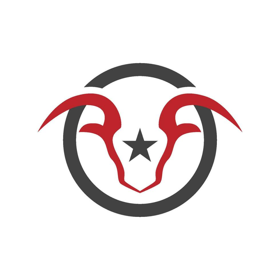 Taurus logo template vector icon ilustração design