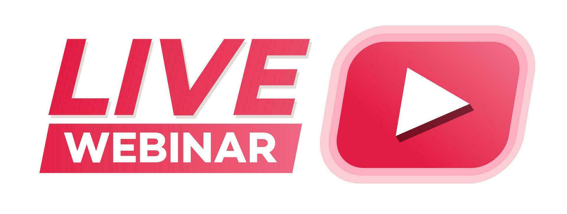 viver webinar vetor ícone plano estilo isolado