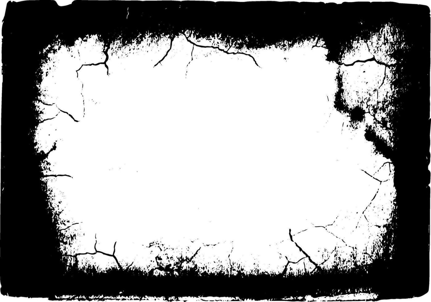 fundo de textura de vetor de fronteira de grunge. sobreposição de quadro abstrato. pano de fundo sujo e danificado.