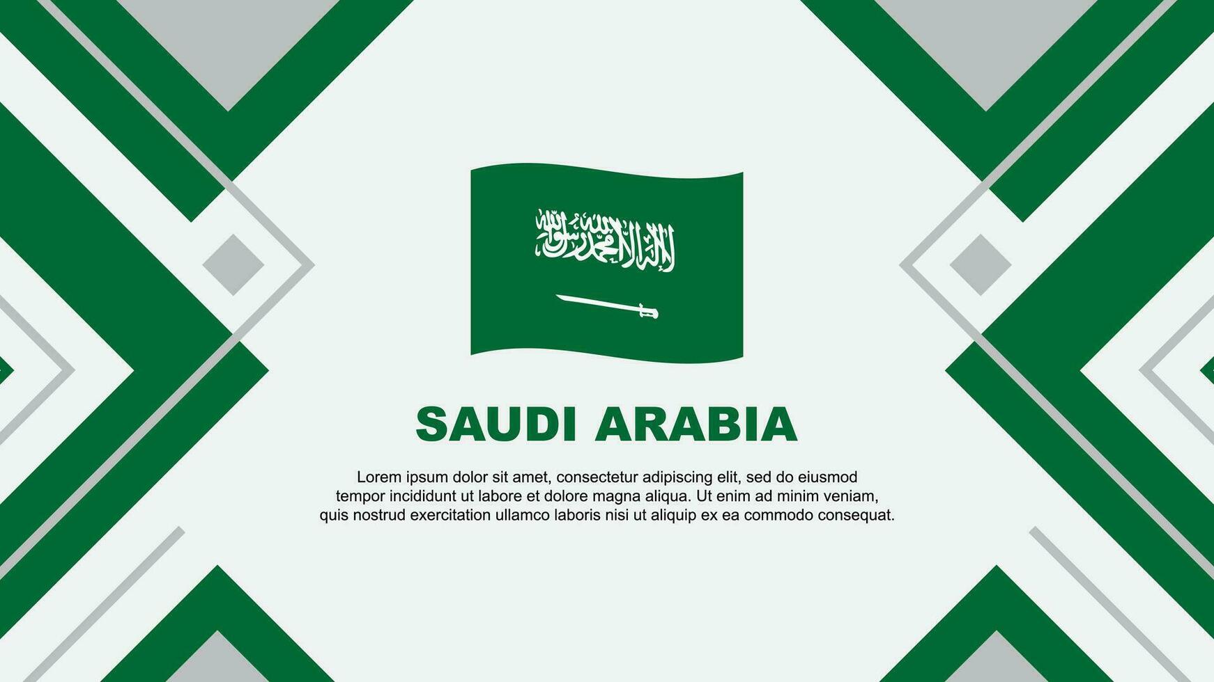 saudita arábia bandeira abstrato fundo Projeto modelo. saudita arábia independência dia bandeira papel de parede vetor ilustração. saudita arábia ilustração