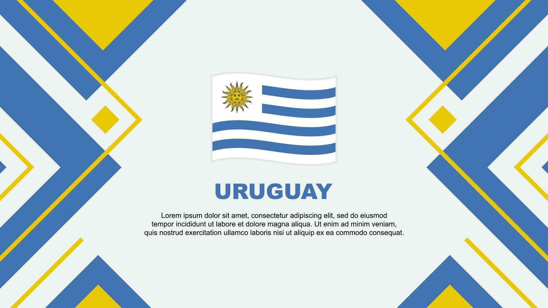 Uruguai bandeira abstrato fundo Projeto modelo. Uruguai independência dia bandeira papel de parede vetor ilustração. Uruguai ilustração