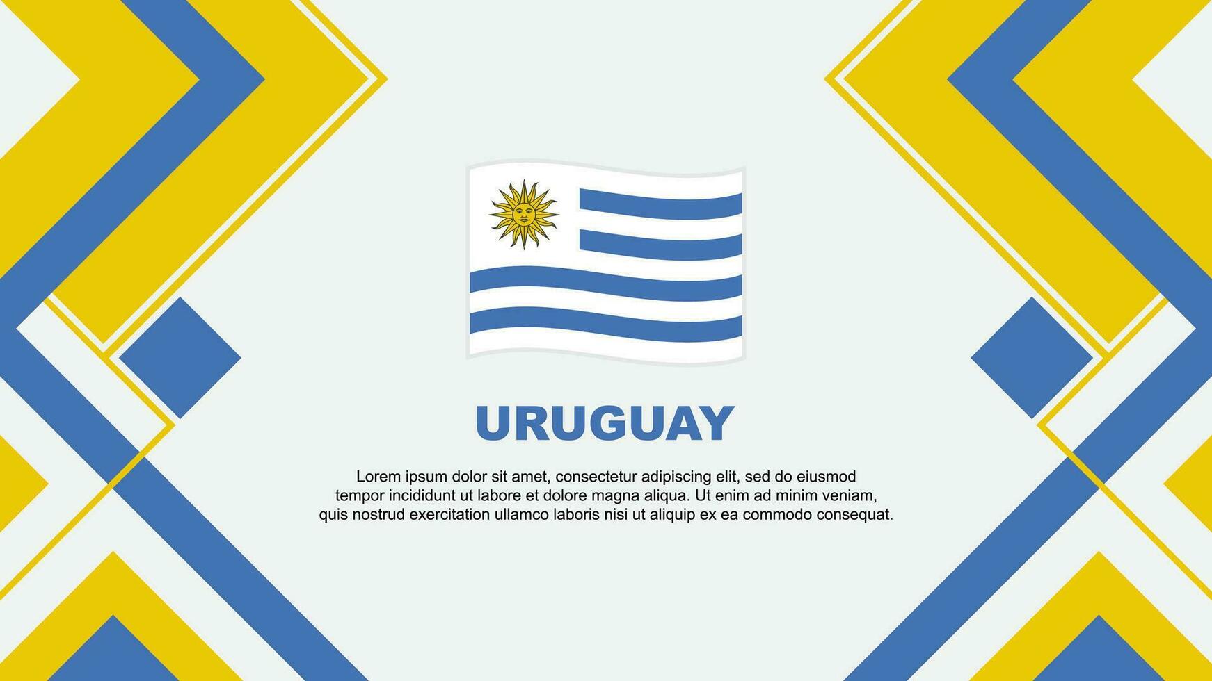 Uruguai bandeira abstrato fundo Projeto modelo. Uruguai independência dia bandeira papel de parede vetor ilustração. Uruguai bandeira