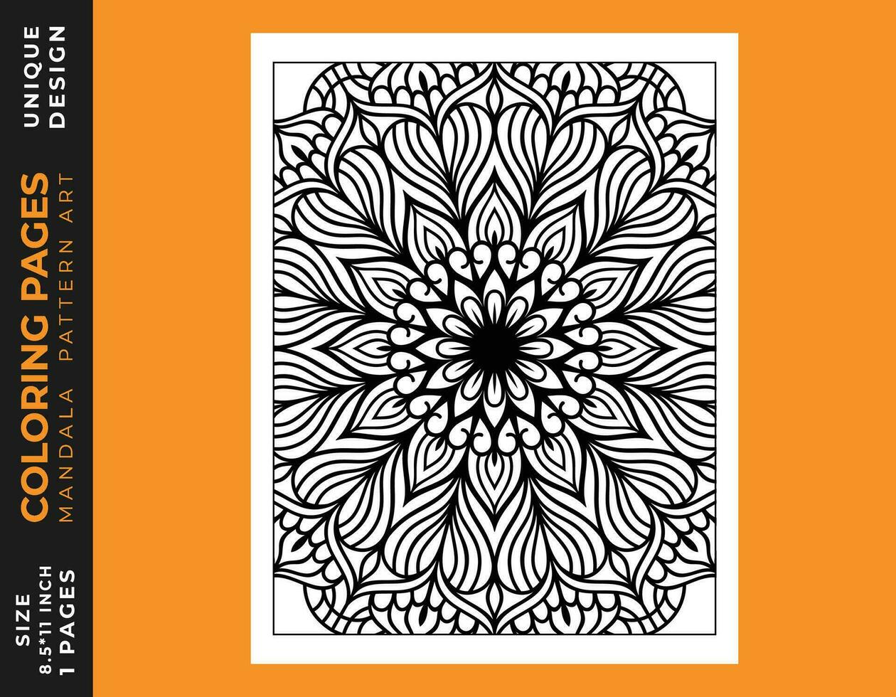 adulto mandala coloração página para arte e relaxamento vetor