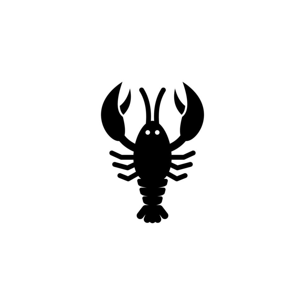 simples lagosta ícone ilustração vetor, lagosta símbolo vetor