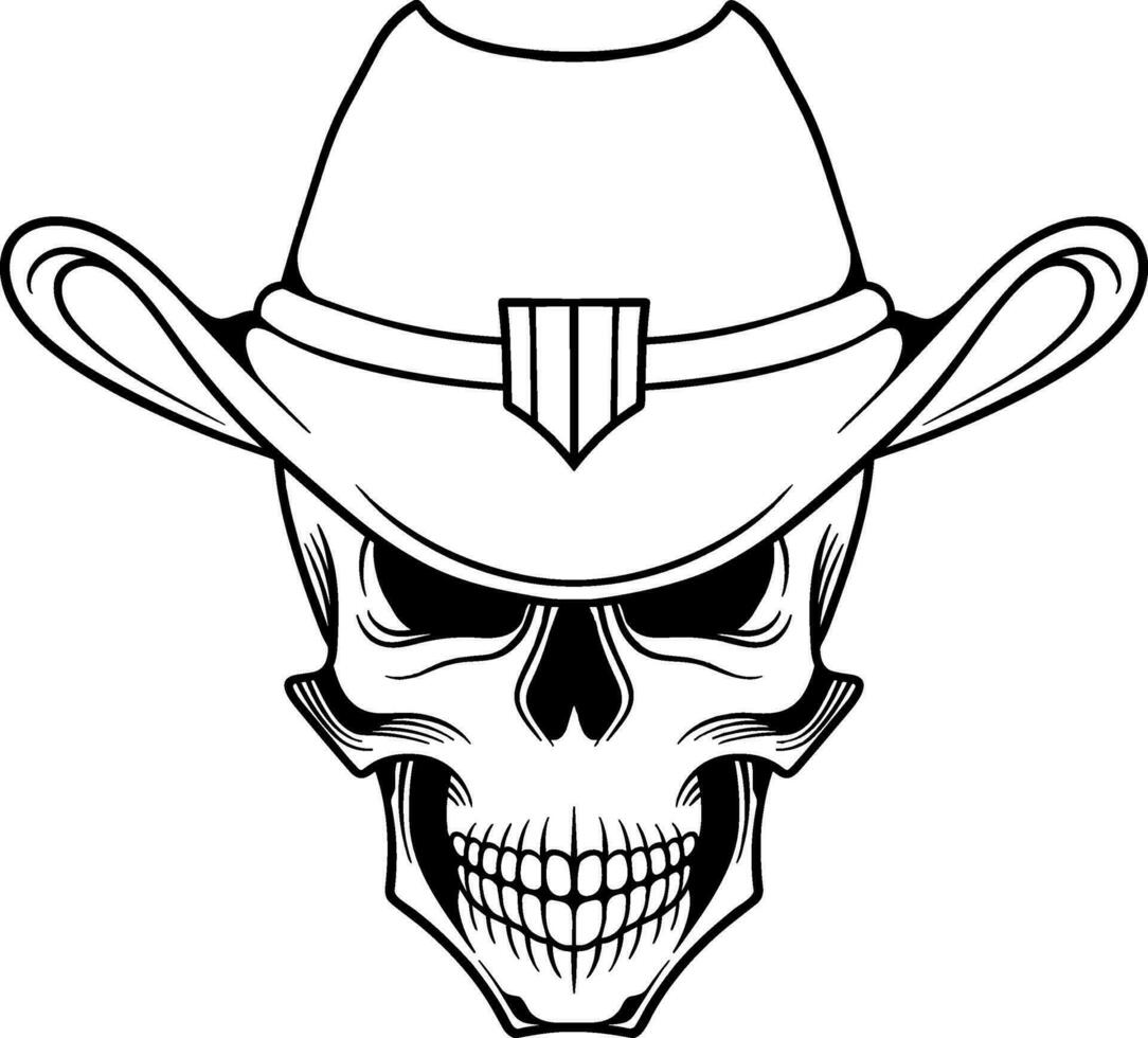 vetor tatuagem Projeto Preto e branco mão desenhado pirata crânio