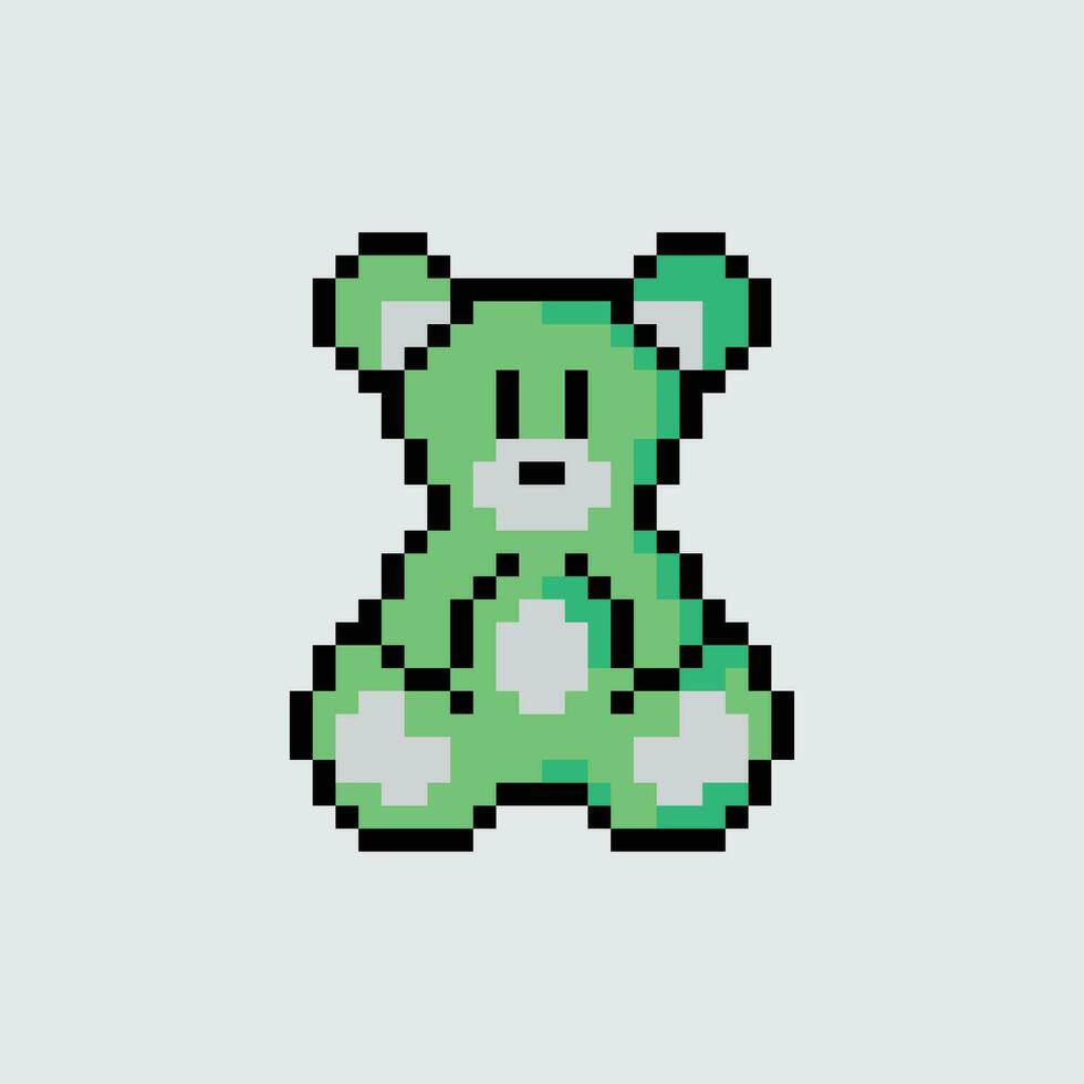 pixel arte Urso de pelúcia Urso vetor ilustração