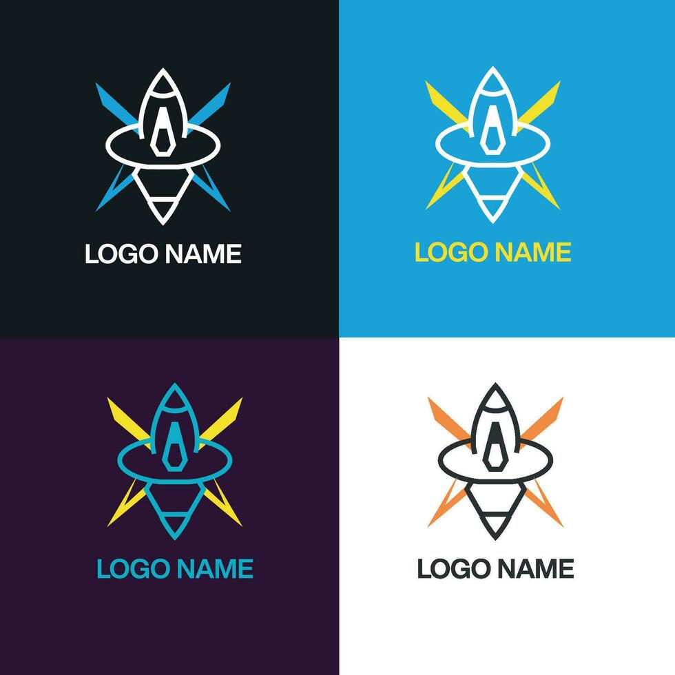 conectados voar logotipo vetor