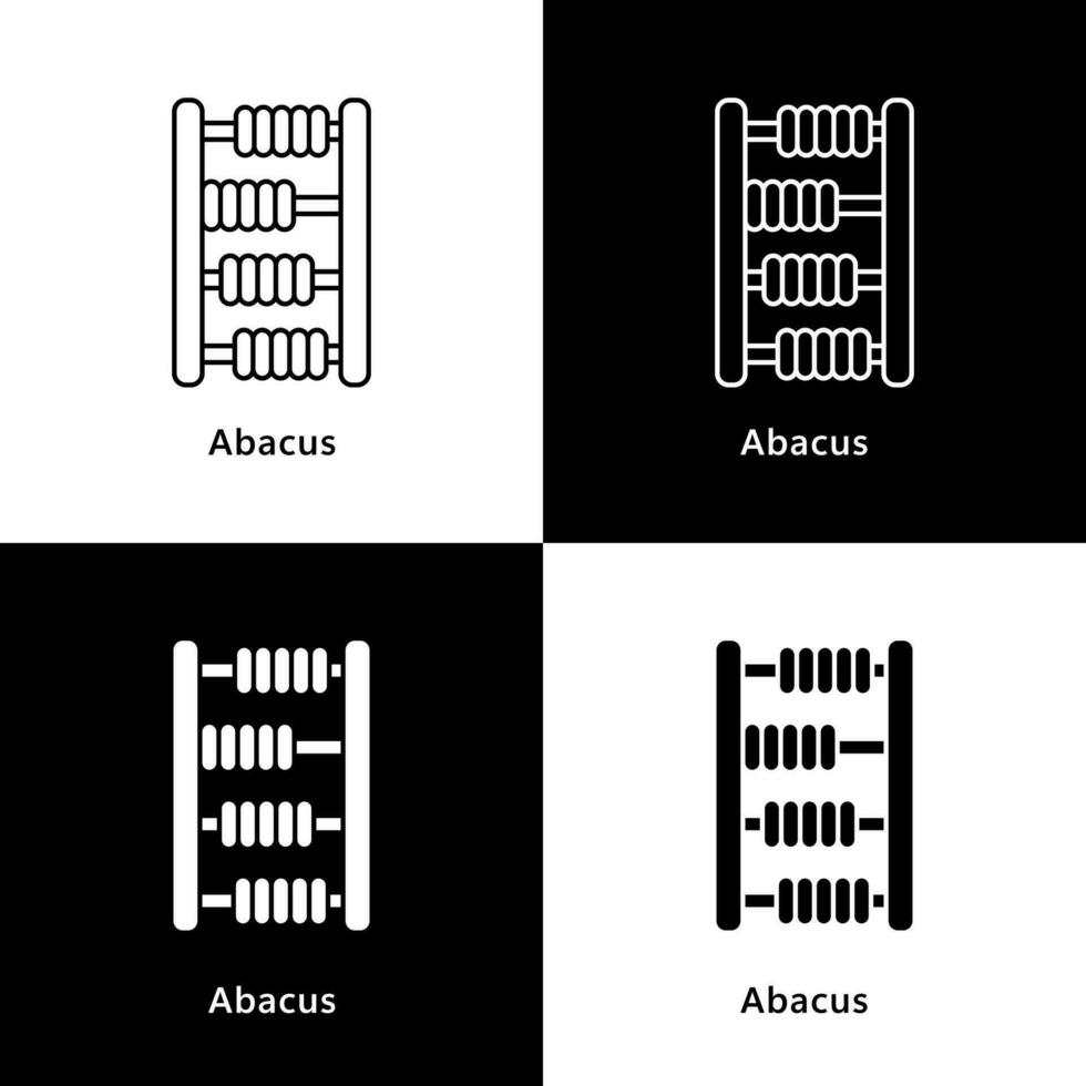 ábaco matemática Educação logotipo vetor ícone