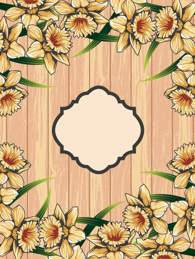 cartão de convite vintage com design floral abstrato retrô elegante ornamentado vetor