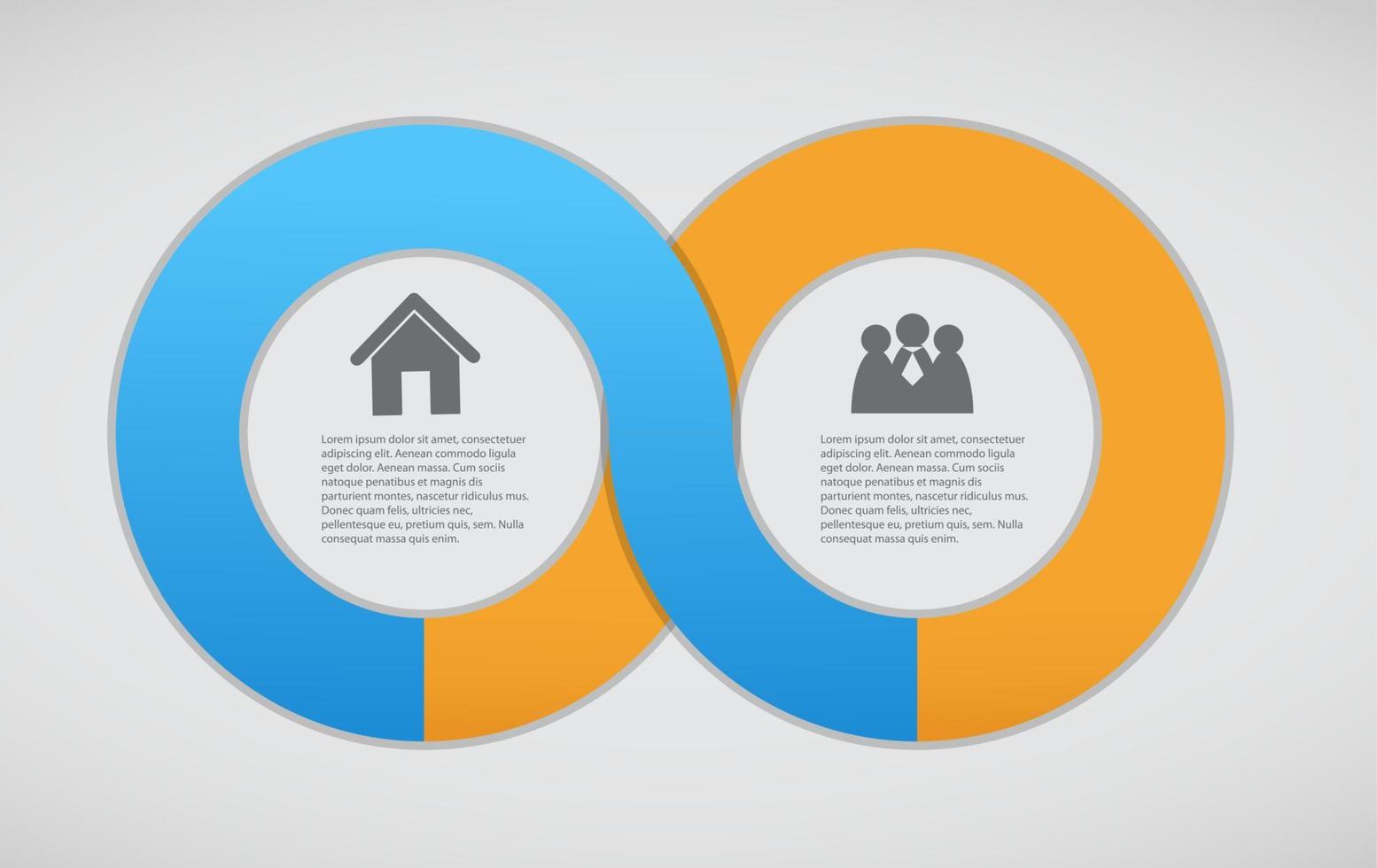 ilustração em vetor infográfico modelo de negócios