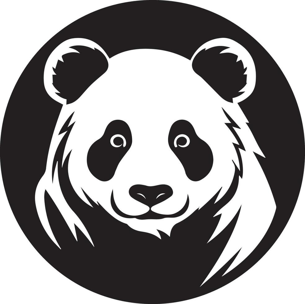 panda logotipo vetor silhueta ilustração 7