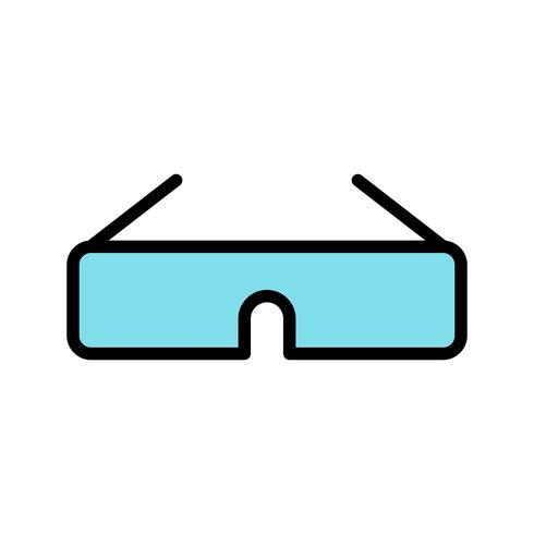 Ícone de vetor de óculos 3D