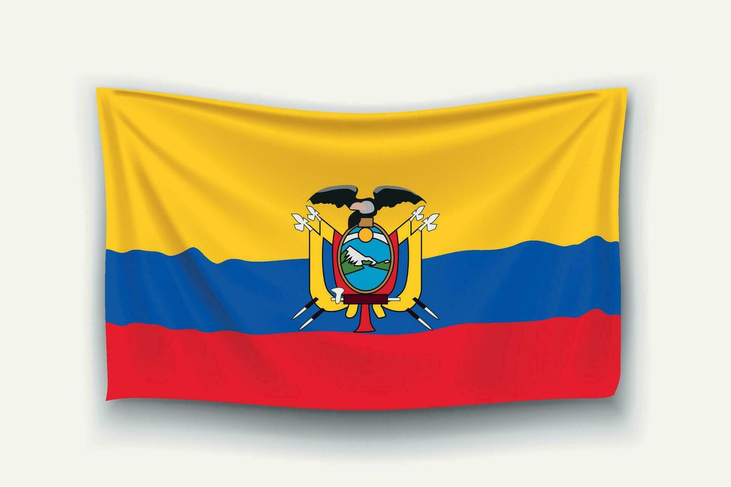 bandeira do equador vetor