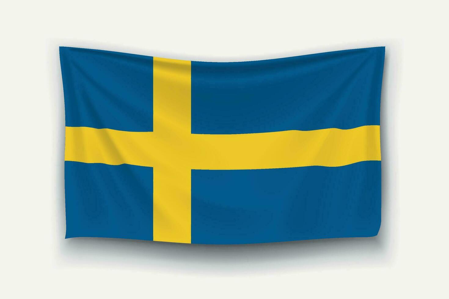 bandeira da Suécia vetor