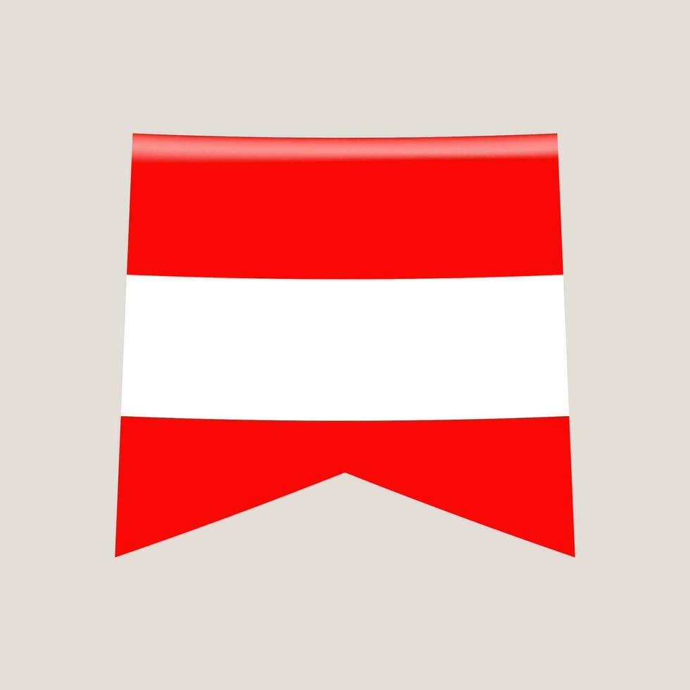 Áustria canto bandeira. vetor ilustração nacional bandeira isolado em luz fundo