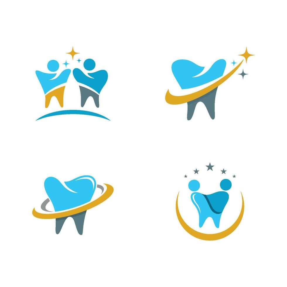 ilustração em vetor modelo logotipo dental