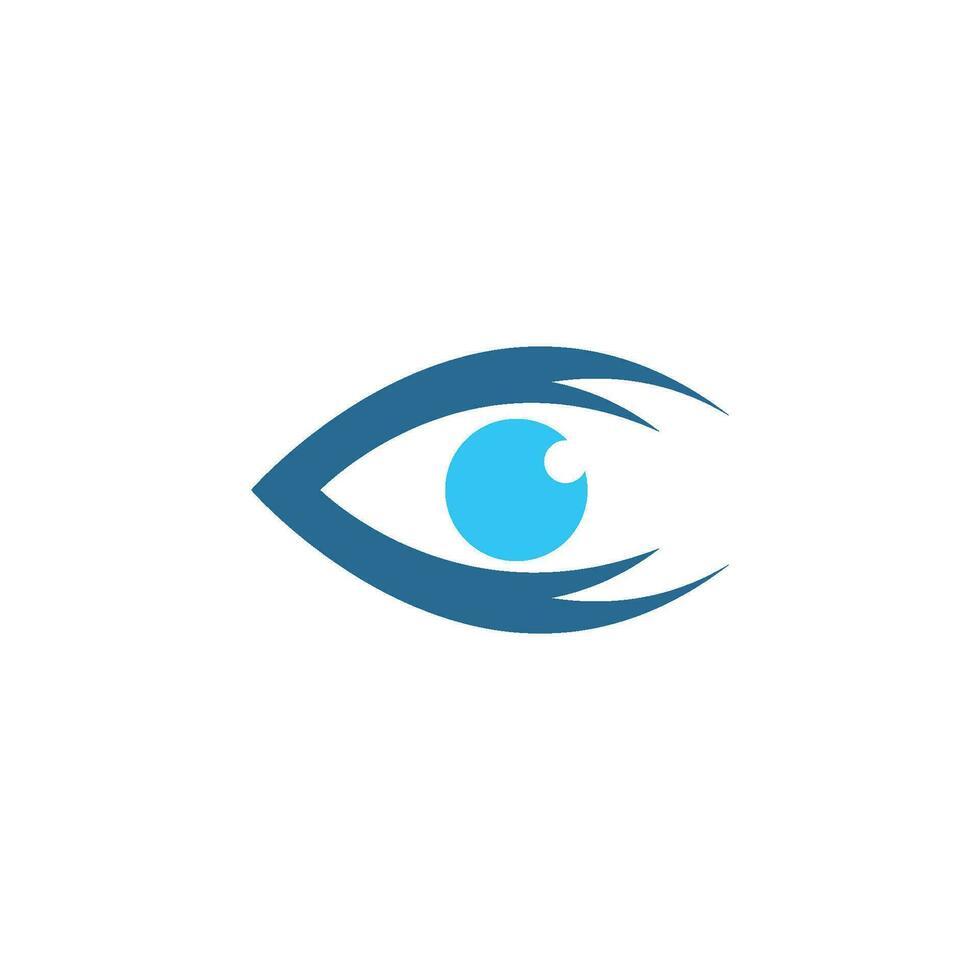 design de logotipo de vetor para cuidados com os olhos