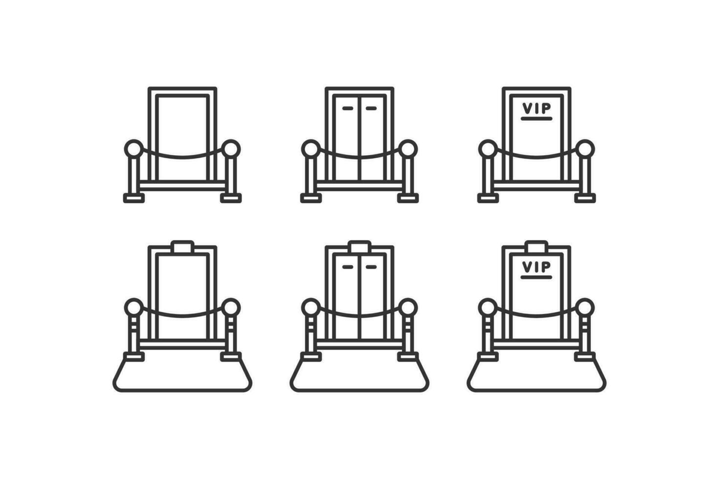 vip quarto ícone. vetor ilustração Projeto.