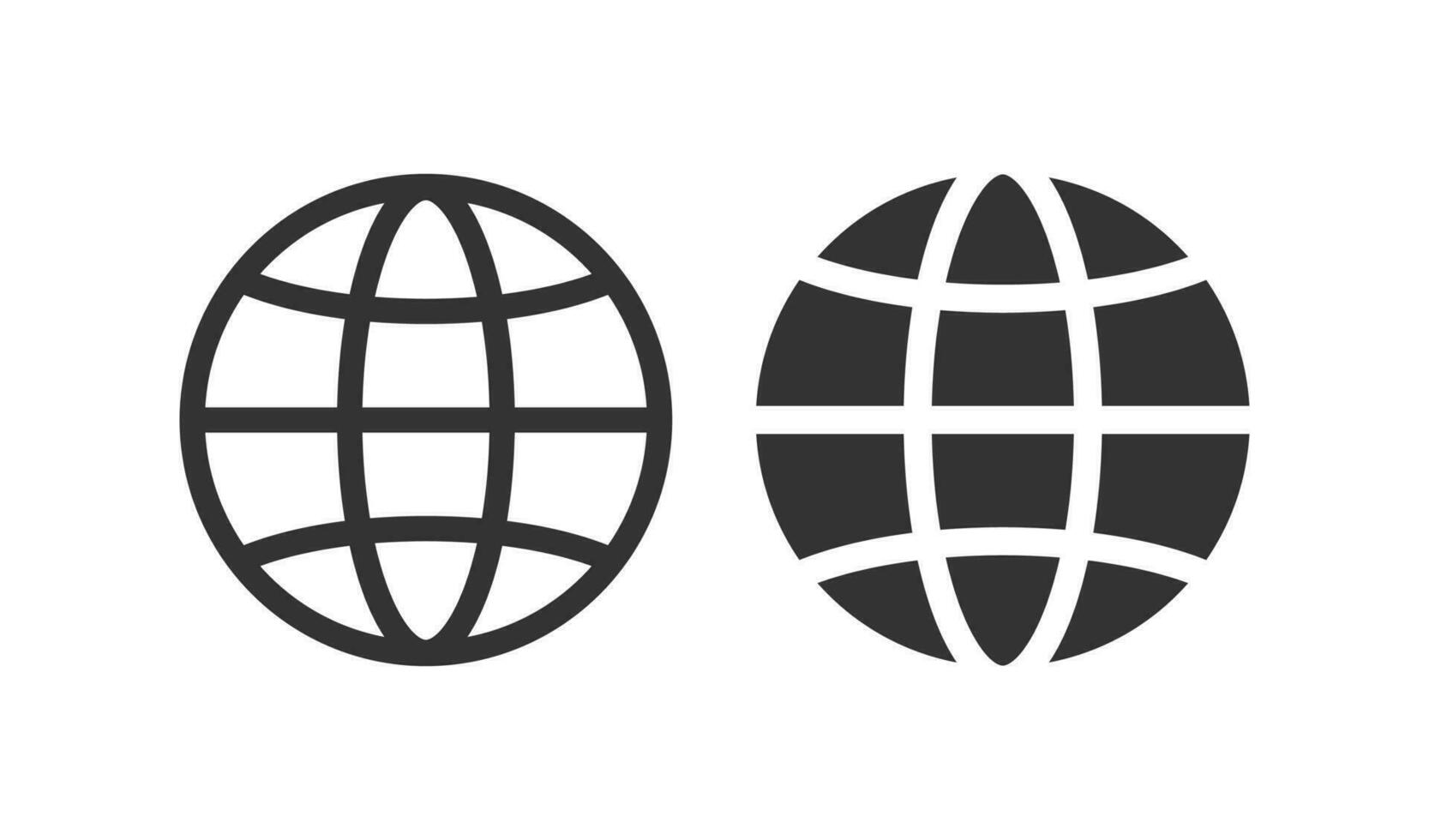 rede ícone. globo ou mundo mapa símbolo. placa aplicativo botão vetor. vetor
