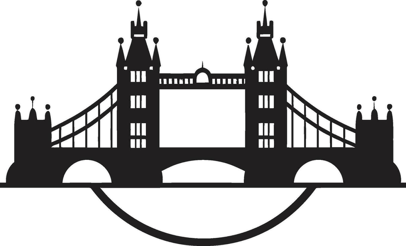 clássico cidade ícone vetor Preto Londres Londres ponto de referência silhueta vetor ícone