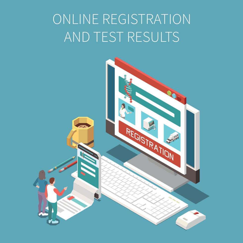 composição do resultado do teste online vetor