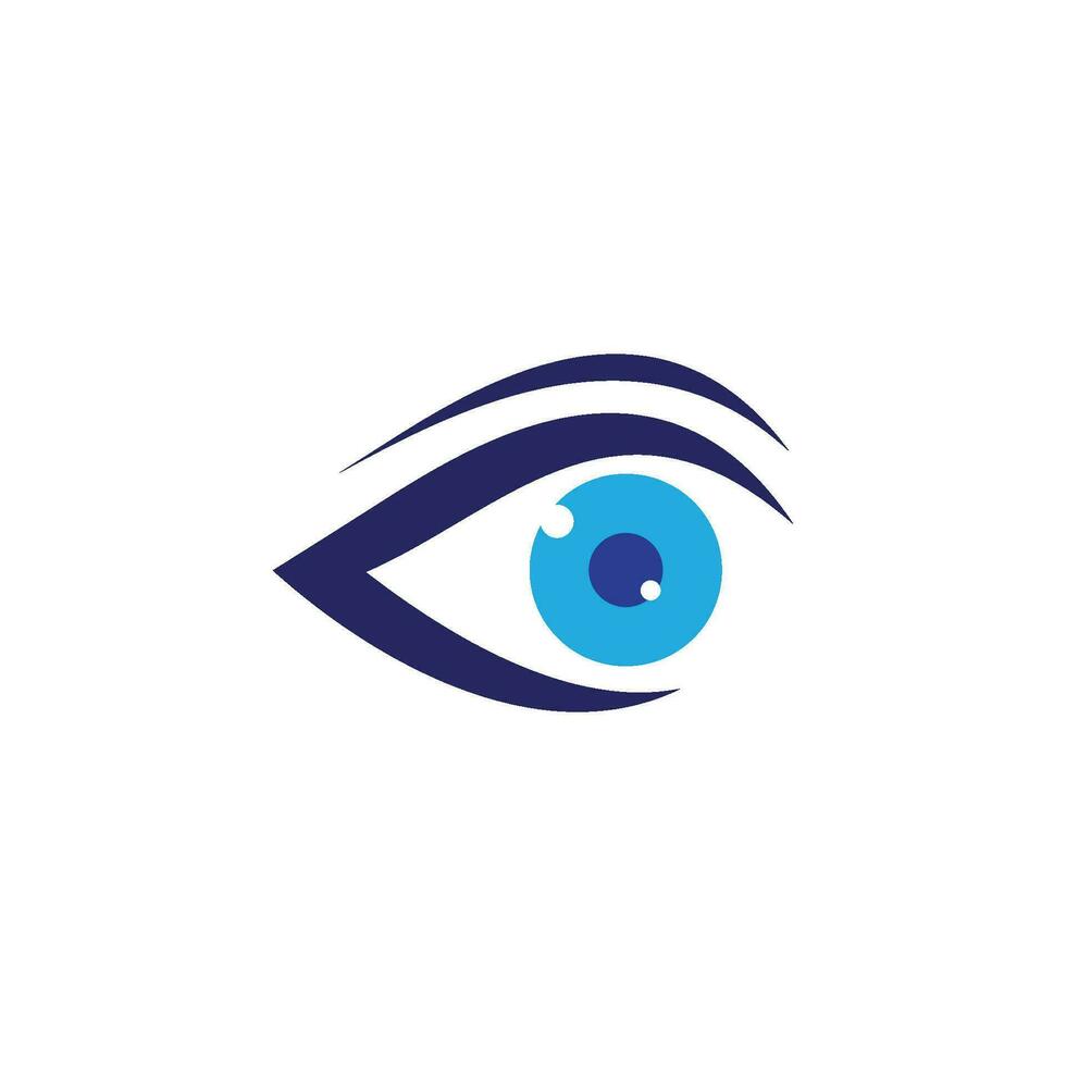 design de logotipo de vetor para cuidados com os olhos