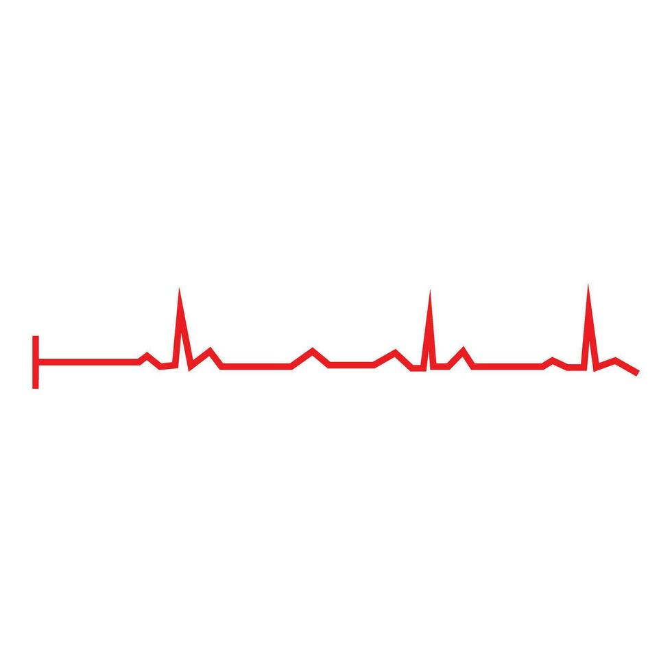 cardiograma vetor ícone. coração diagnóstico relatório vetor ilustração placa. médico símbolo.