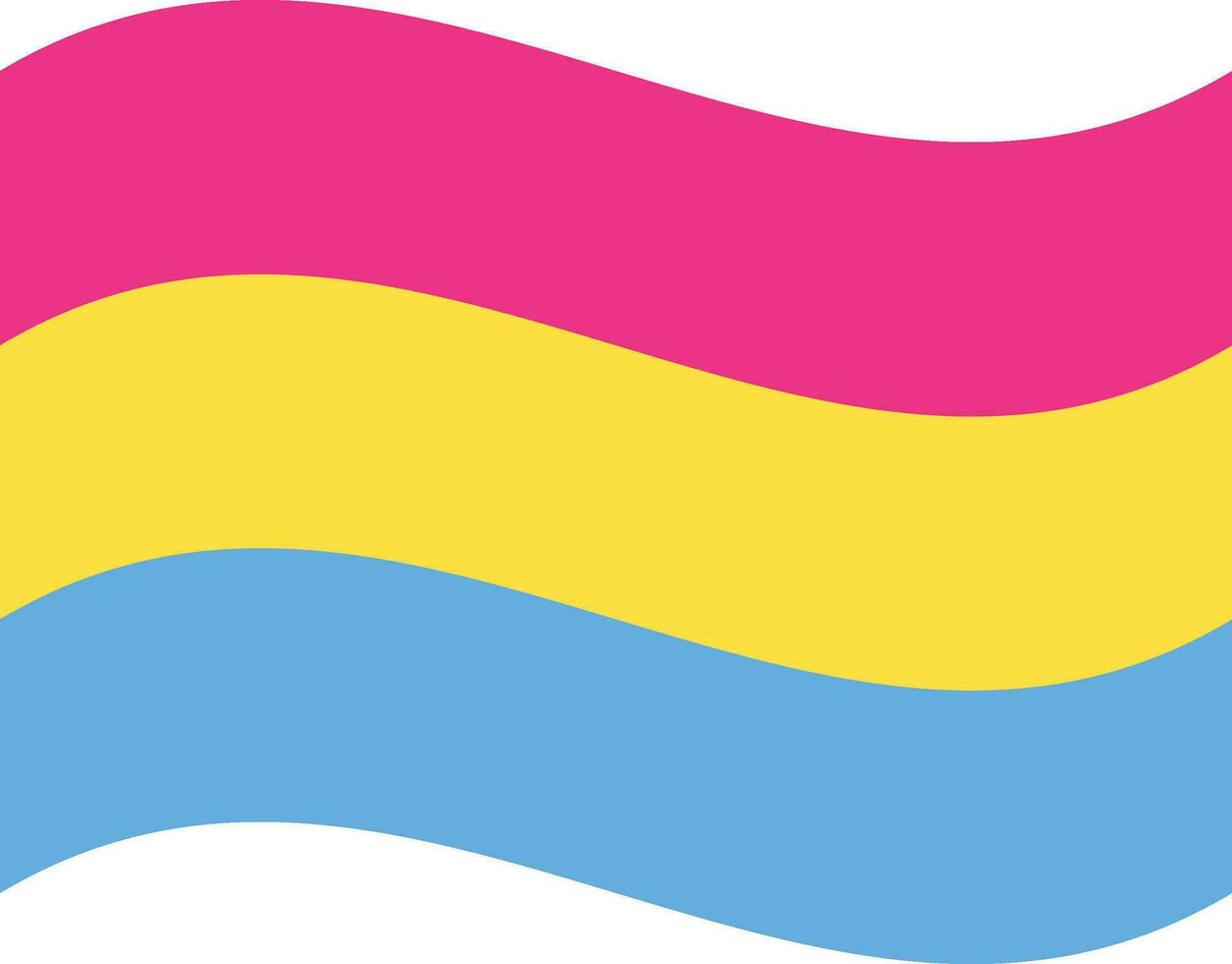 pansexual orgulho bandeira. lgbt bandeira vetor