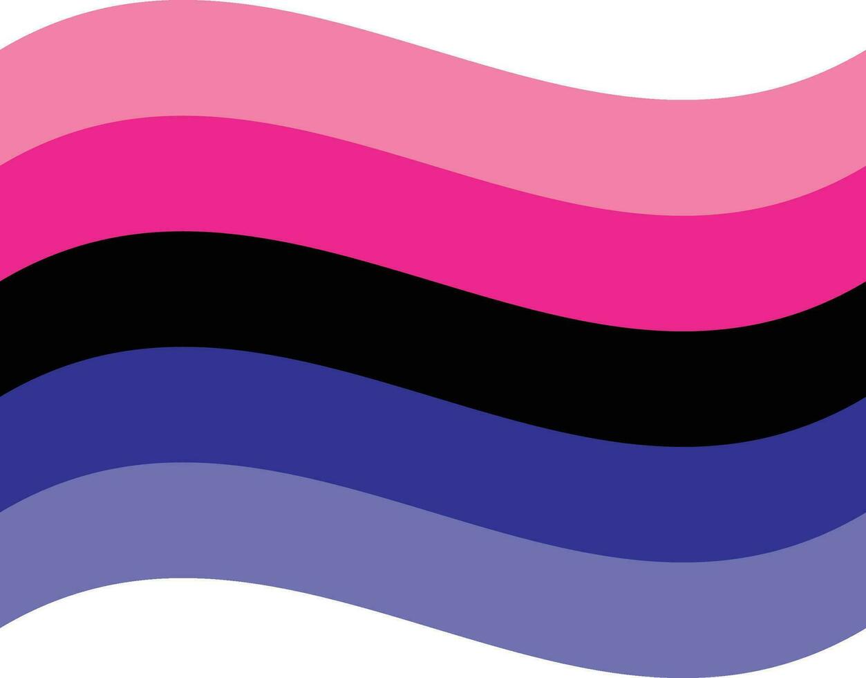 omnissexual orgulho bandeira dentro forma. lgbtq bandeira vetor