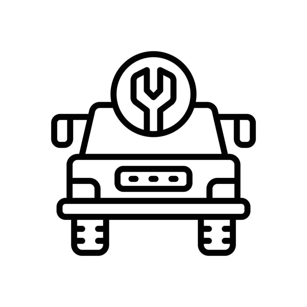 carro serviço ícone. vetor linha ícone para seu local na rede Internet, móvel, apresentação, e logotipo Projeto.