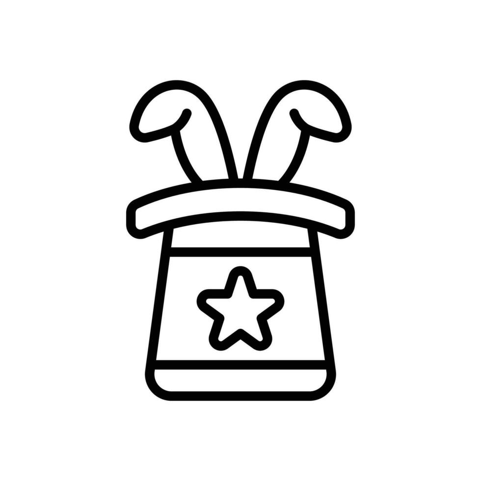 Magia chapéu ícone. vetor linha ícone para seu local na rede Internet, móvel, apresentação, e logotipo Projeto.