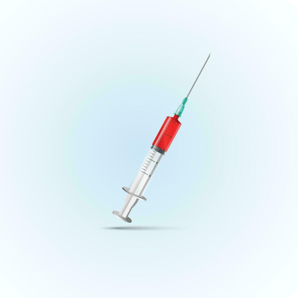 3d seringa médico ícone, vetor vacina tiro isolado clipart, desenho animado hospital injeção equipamento. vacina sinal, farmacia cuidados de saúde tratamento, plástico ferramenta com agulha. 3d seringa farmacia objeto