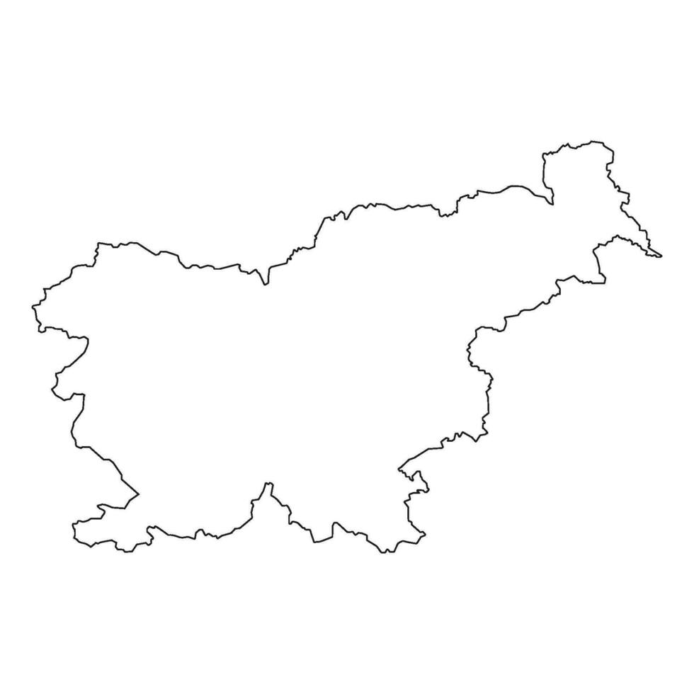 eslovénia mapa ícone vetor