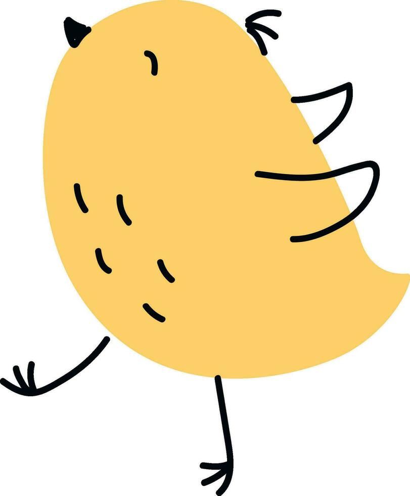 frango amarelo ilustração vetor